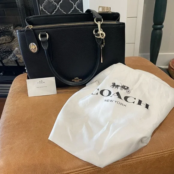 Coach Brooklyn Carryall 28 Satchel Handbag - Picture 10 of 14